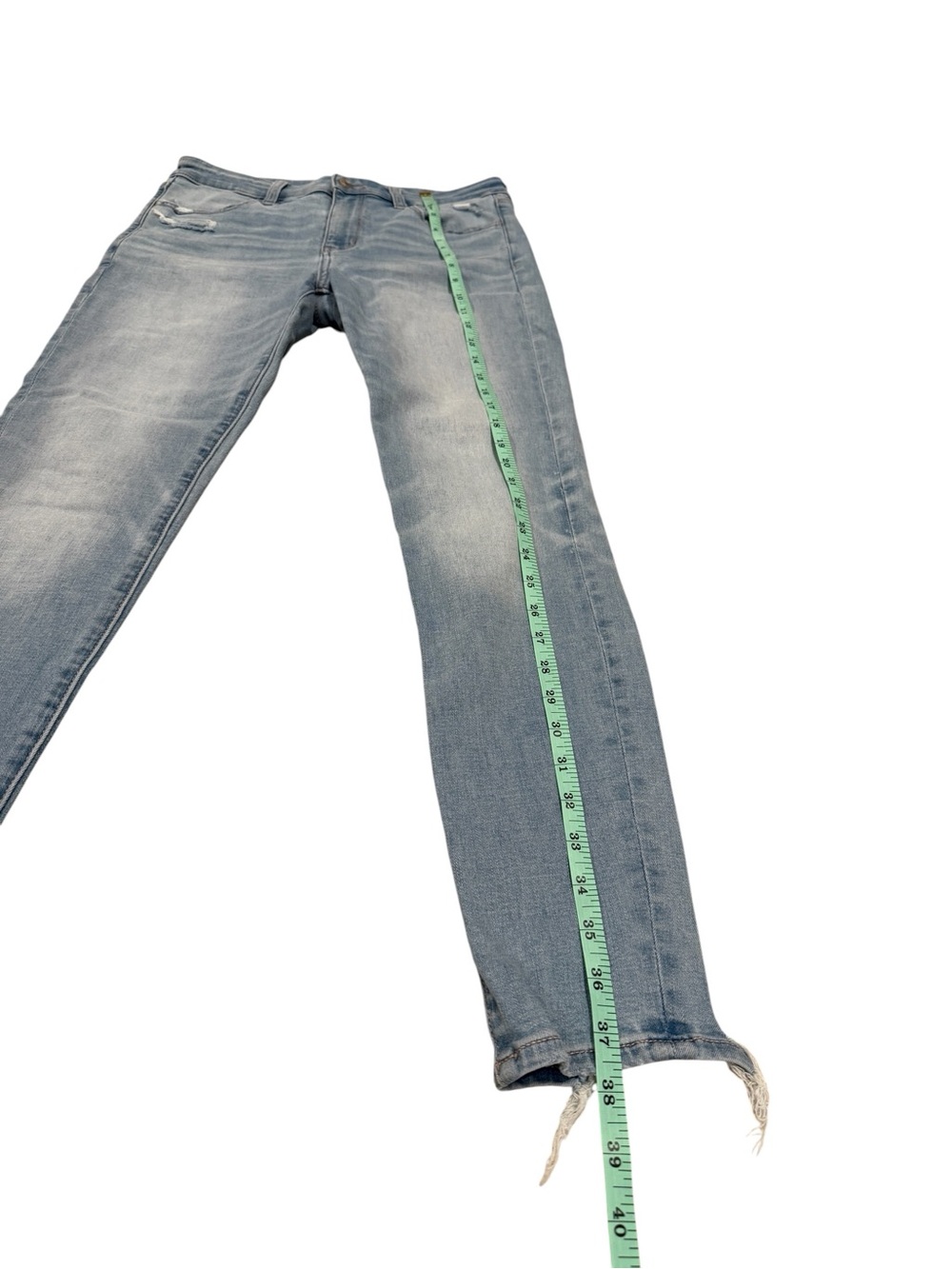 American Eagle Outfitters High Rise Skinny Jeans - Light Wash - Picture 6 of 13